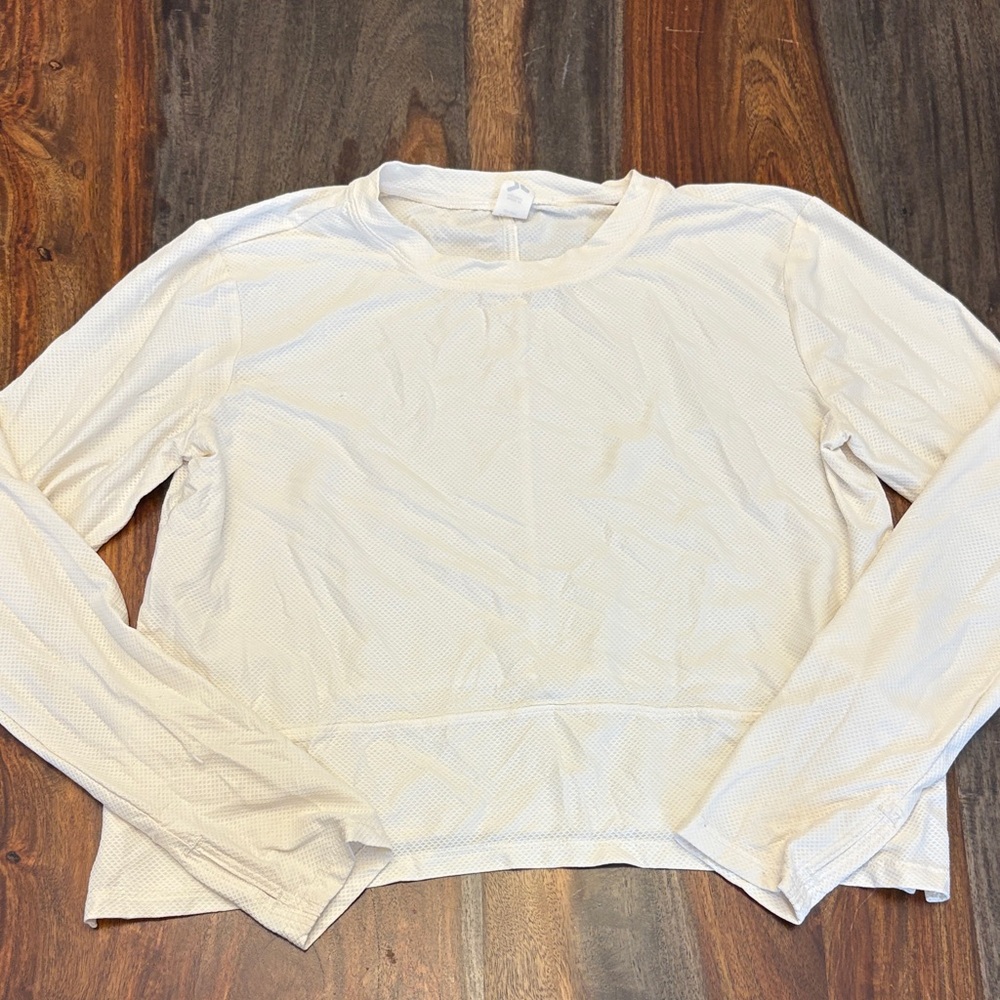 White workout style Top
